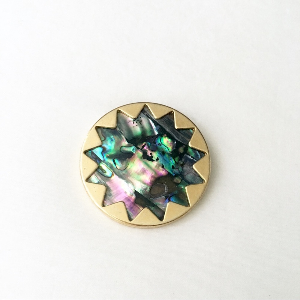 House of Harlow Abalone Shell Sundial Necklace - Picture 3 of 6